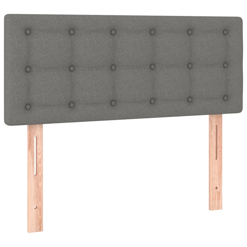 Headboard Dark Grey 100x5x78/88 cm Fabric