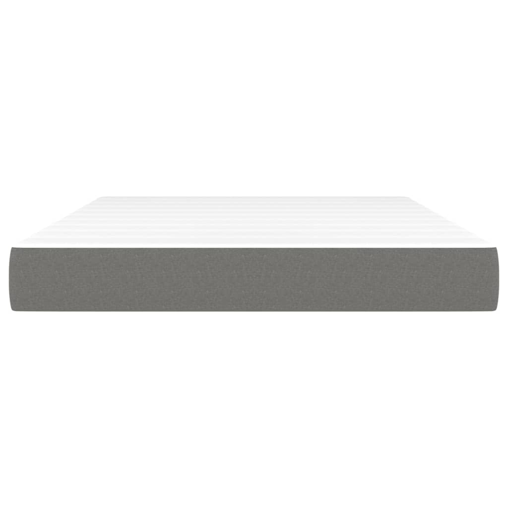 Pocket Spring Bed Mattress Dark Grey 137x190x20 cm Full Fabric