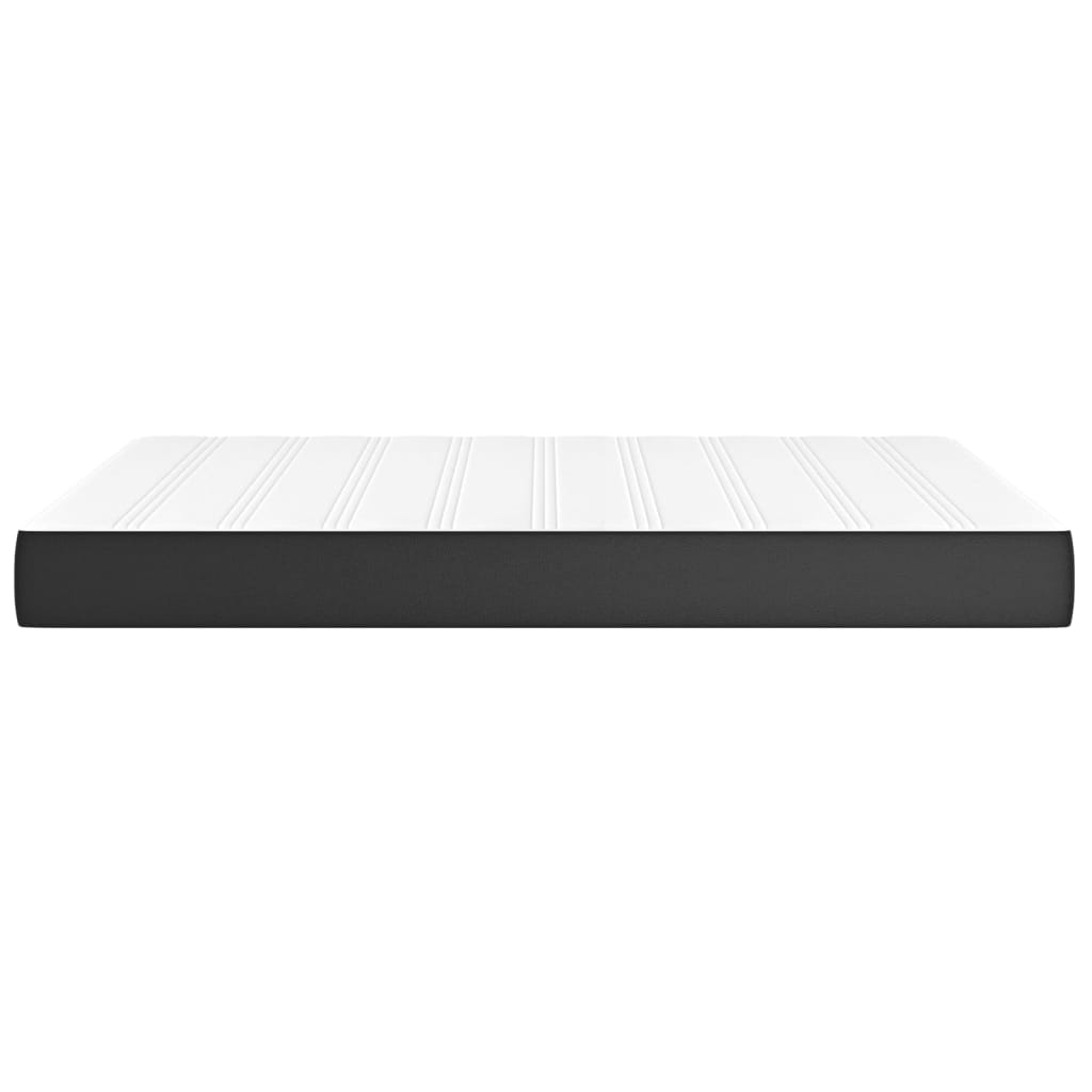 Pocket Spring Bed Mattress Black 137x190x20 cm Full Faux Leather