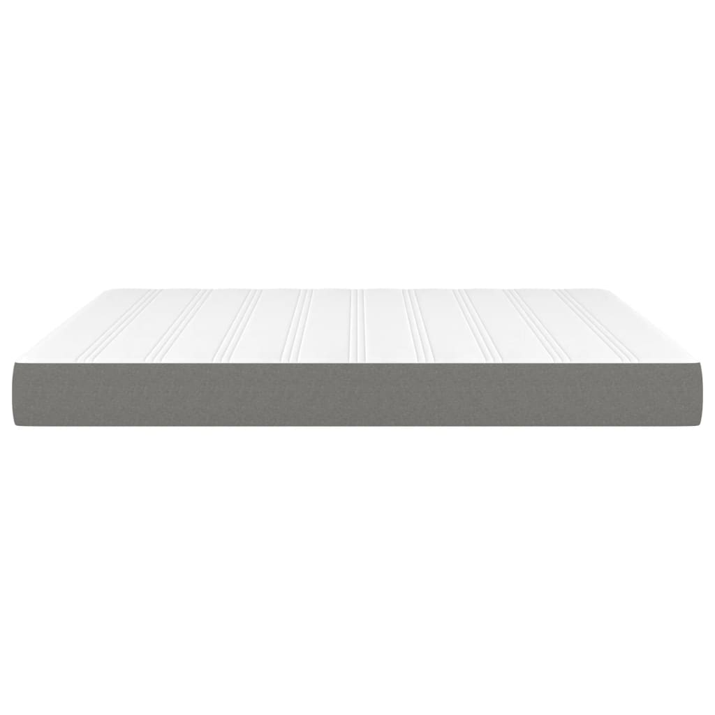 Pocket Spring Bed Mattress Dark Grey 152x203x20 cm Queen Fabric