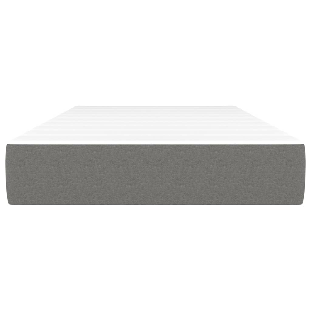 Pocket Spring Bed Mattress Dark Grey 107x203x20 cm Super Single Fabric