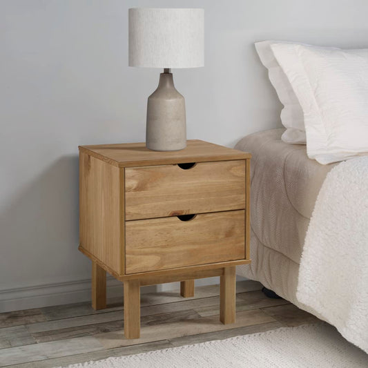 Bedside Cabinet OTTA 45x39x57 cm Solid Wood Pine