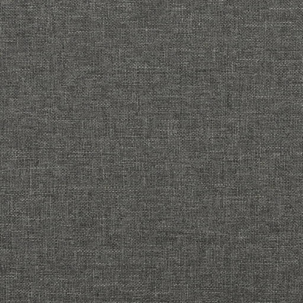 Bed Frame Dark Grey 153x203 cm Queen Size Fabric