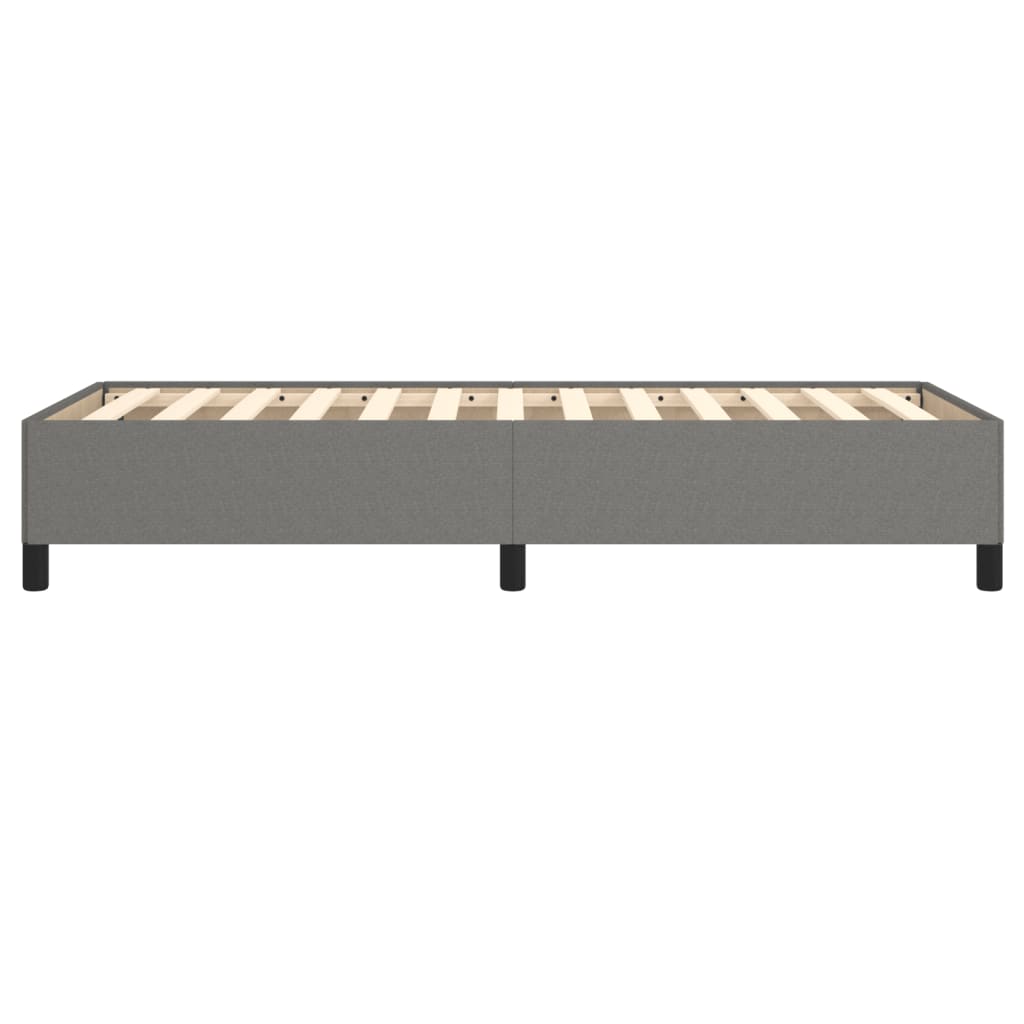 Bed Frame Dark Grey 106x203 cm King Single Size Fabric