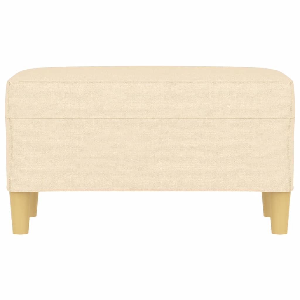 Bench Cream 70x35x41 cm Fabric