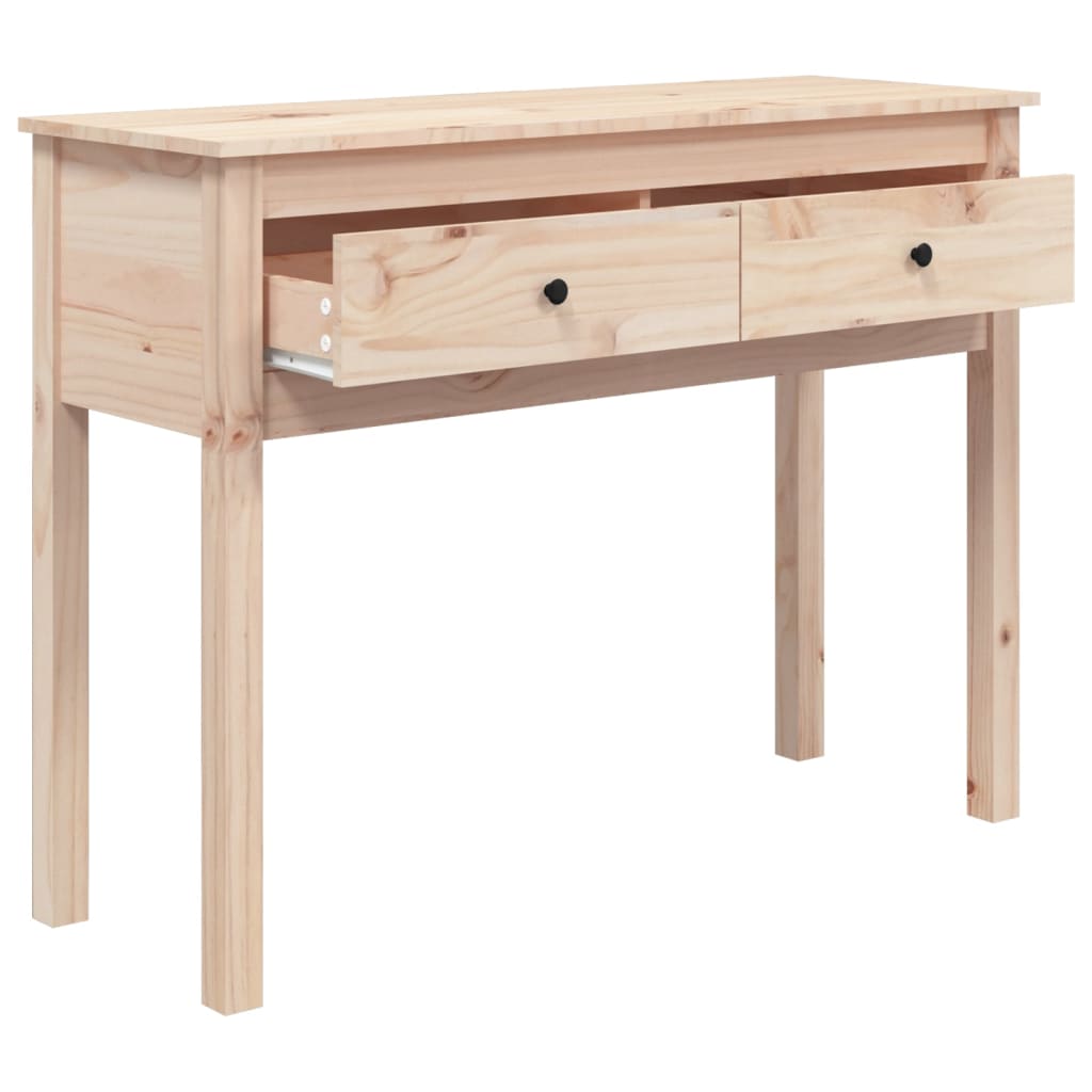 Console Table 100x35x75 cm Solid Wood Pine