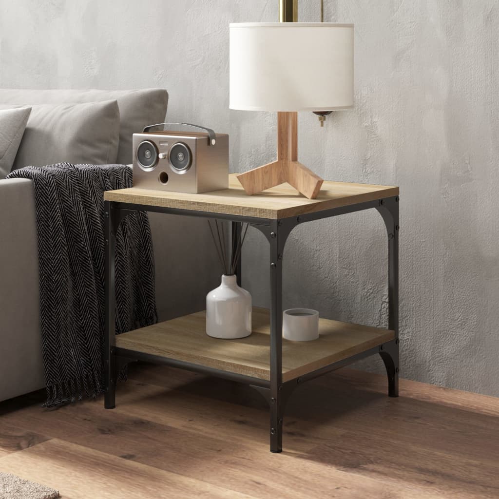 Side Table Sonoma Oak 40x40x40 cm Engineered Wood