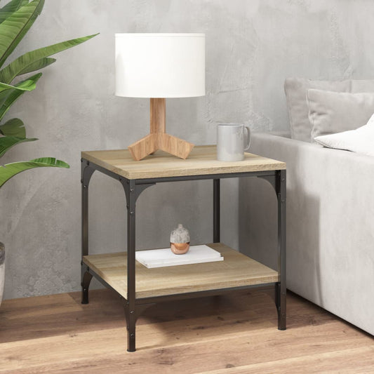 Side Table Sonoma Oak 40x40x40 cm Engineered Wood