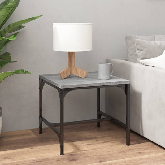 Side Table Grey Sonoma 40x40x35 cm Engineered Wood