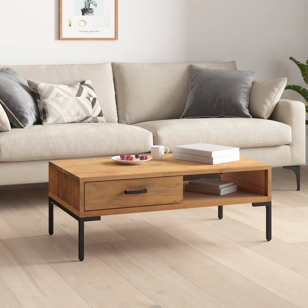 Coffee Table 90x50x35 cm Solid Pinewood