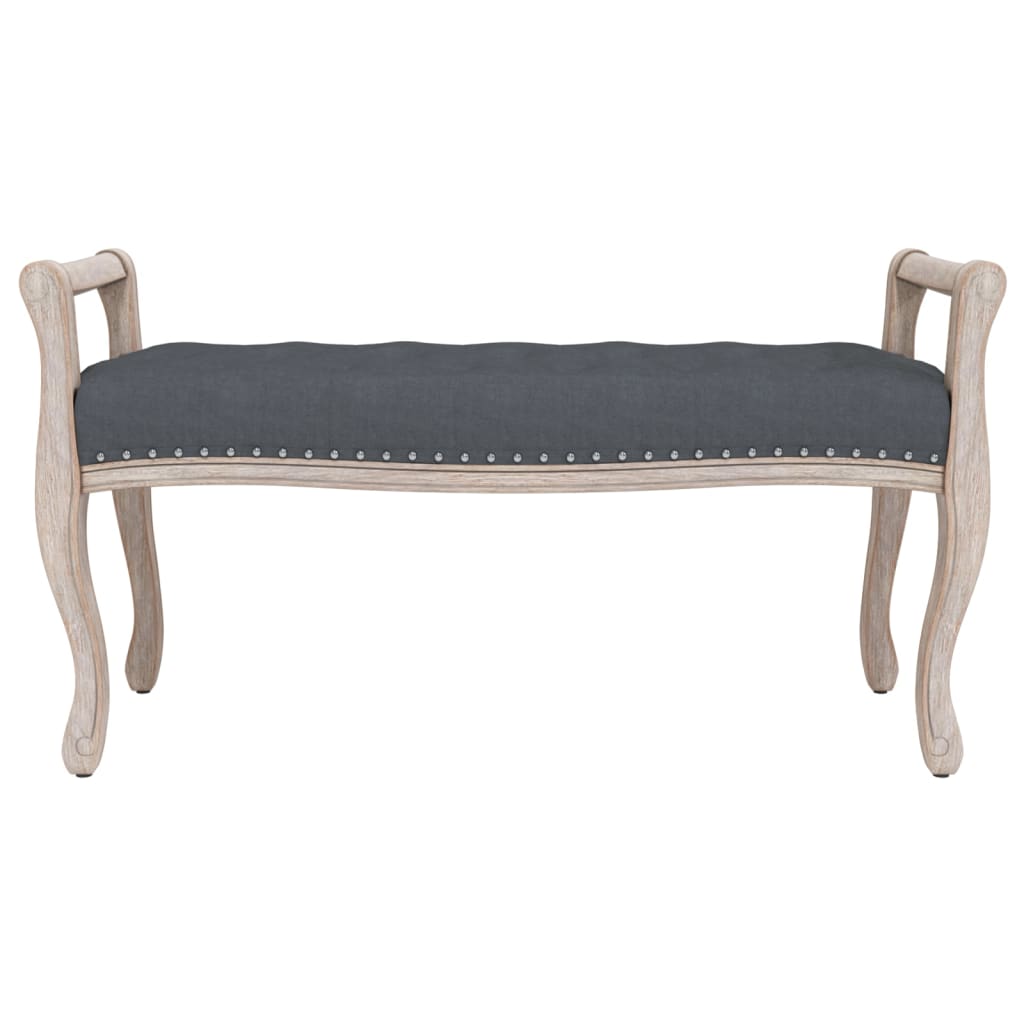 Bench Dark Grey 110x45x60 cm Velvet