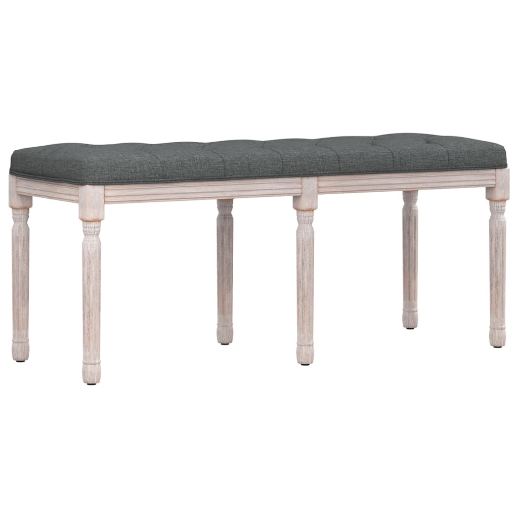 Bench Dark Grey 110x40x49 cm Fabric