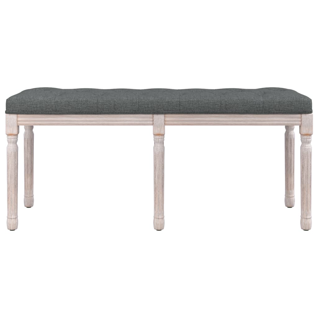 Bench Dark Grey 110x40x49 cm Fabric