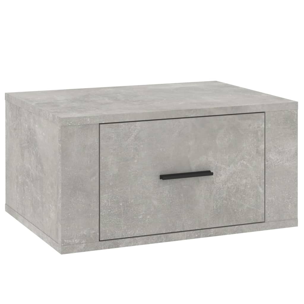 Wall-mounted Bedside Cabinet Concrete Grey 50x36x25 cm