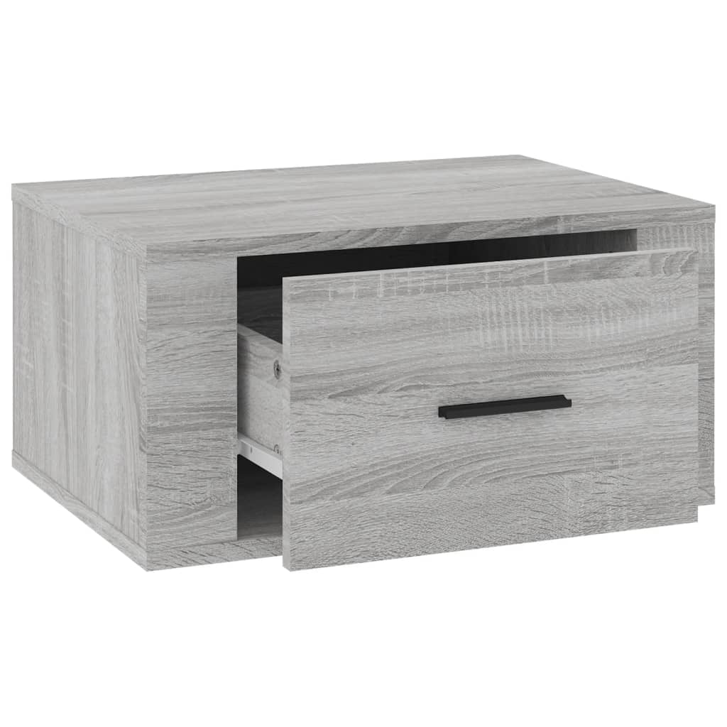 Wall-mounted Bedside Cabinets 2 pcs Grey Sonoma 50x36x25 cm