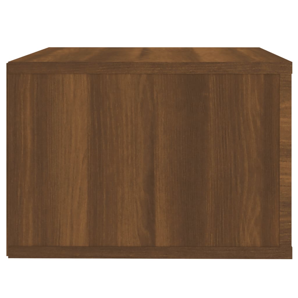 Wall-mounted Bedside Cabinet Brown Oak 50x36x25 cm