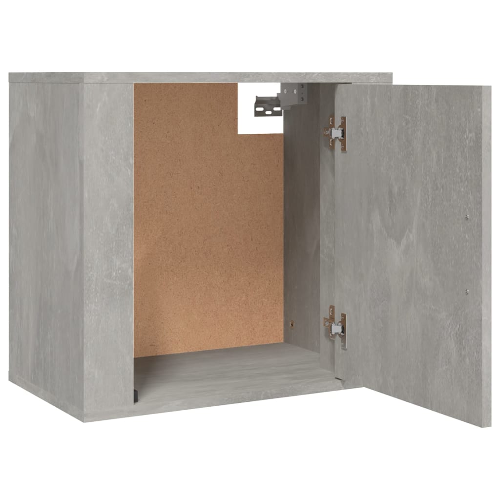 Wall-mounted Bedside Cabinet Concrete Grey 50x30x47 cm