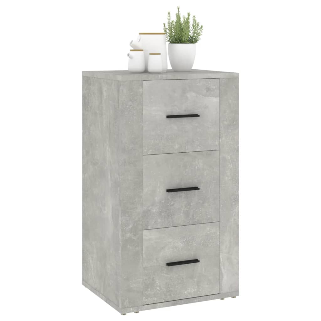 Sideboard Concrete Grey 40x33x70 cm Engineered Wood