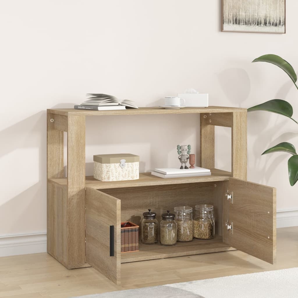 Sideboard Sonoma Oak 80x30x60 cm Engineered Wood