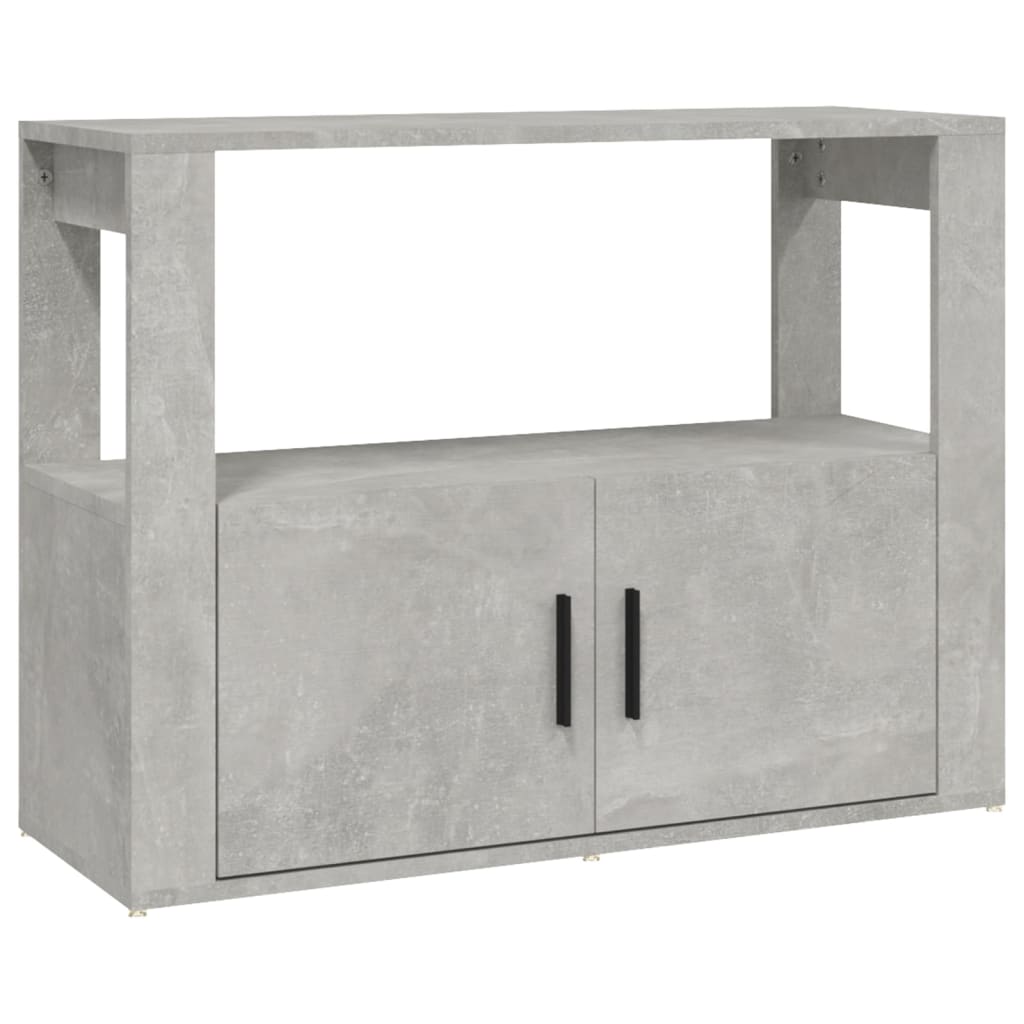 Sideboard Concrete Grey 80x30x60 cm Engineered Wood