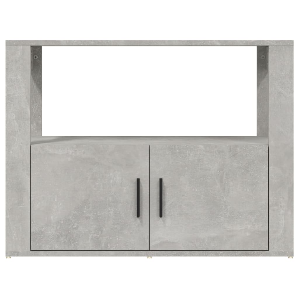 Sideboard Concrete Grey 80x30x60 cm Engineered Wood