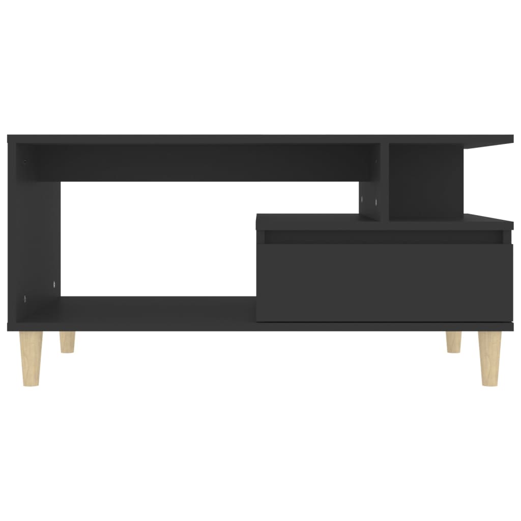 Coffee Table Black 90x49x45 cm Engineered Wood