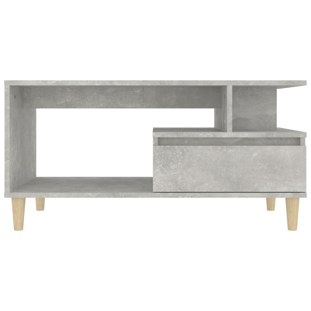 Coffee Table Concrete Grey 90x49x45 cm Engineered Wood