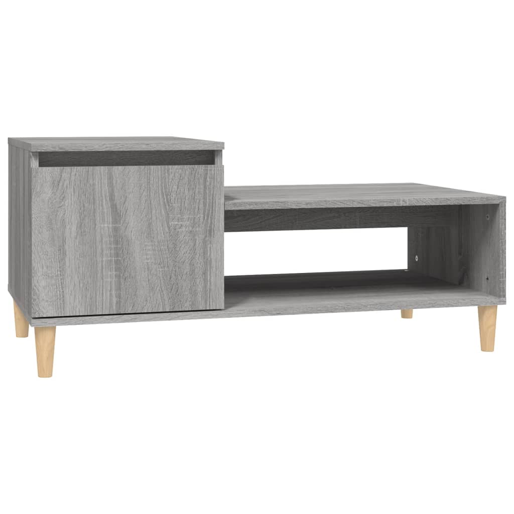 Coffee Table Grey Sonoma 100x50x45 cm Engineered Wood