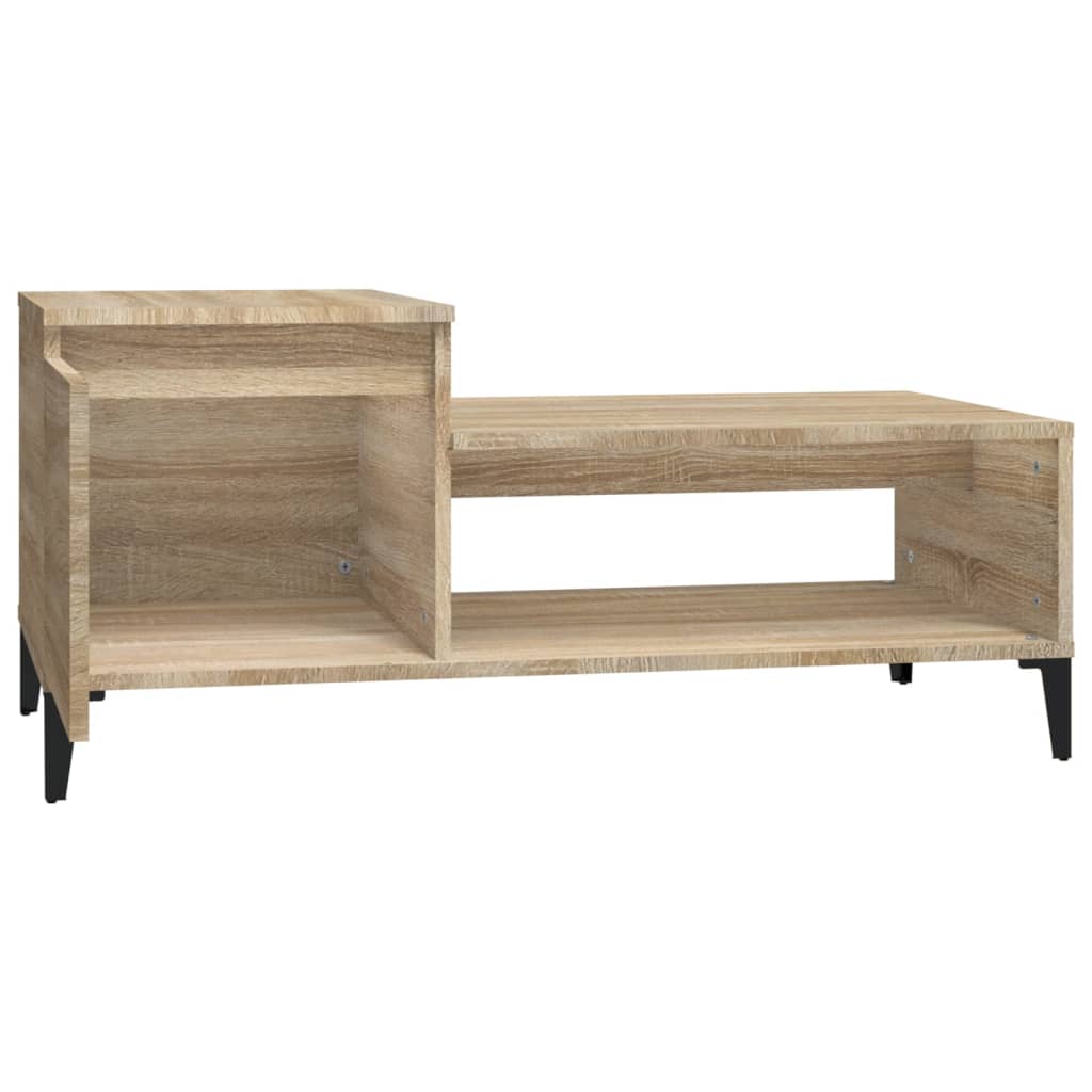 Coffee Table Sonoma Oak 100x50x45 cm Engineered Wood