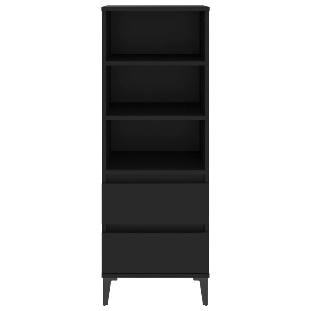 Highboard Black 40x36x110 cm Engineered Wood