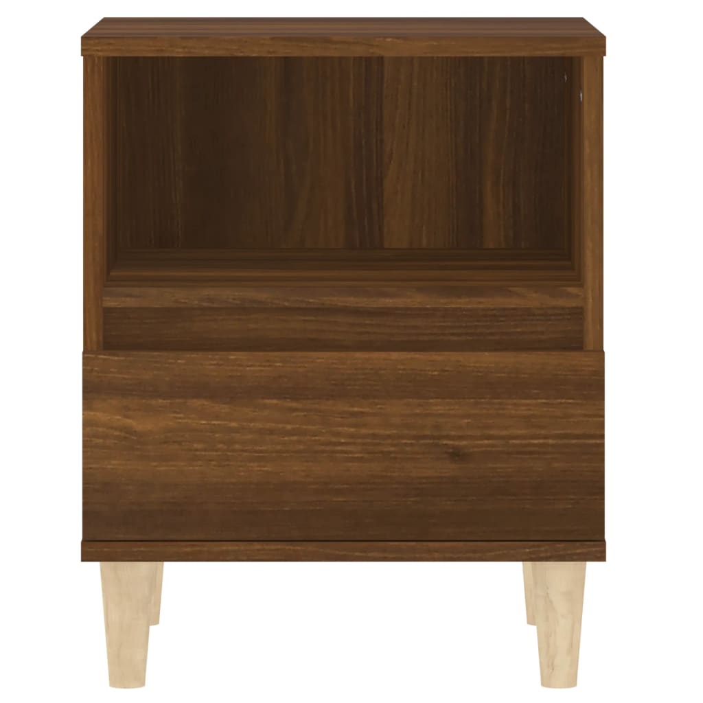 Bedside Cabinet Brown Oak 40x35x50 cm