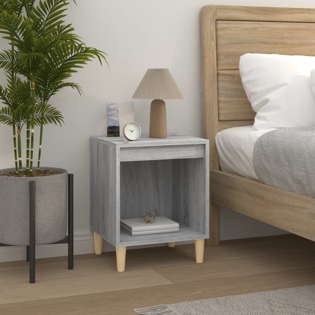 Bedside Cabinets 2 pcs Grey Sonoma 40x35x50 cm