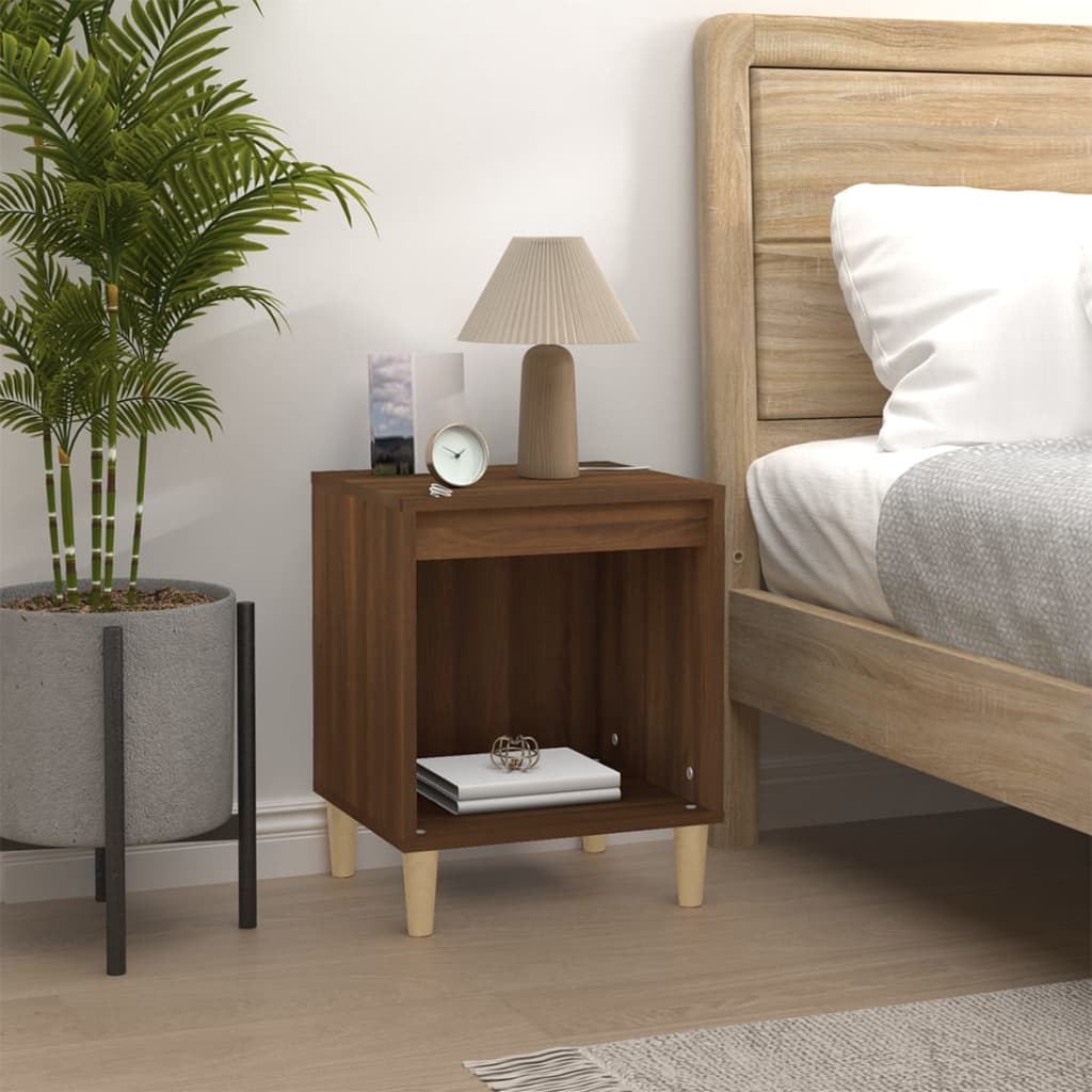 Bedside Cabinets 2 pcs Brown Oak 40x35x50 cm