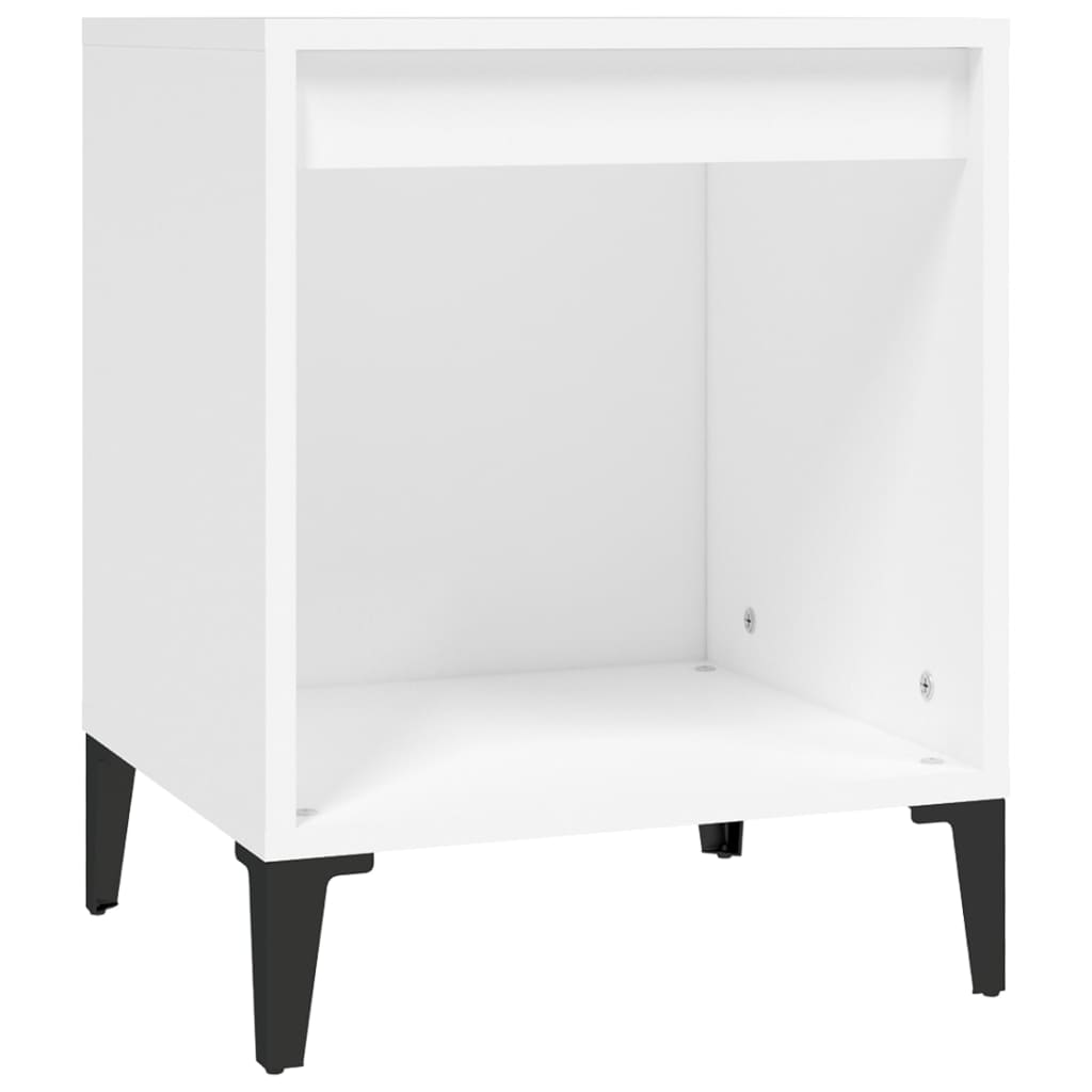 Bedside Cabinet White 40x35x50 cm