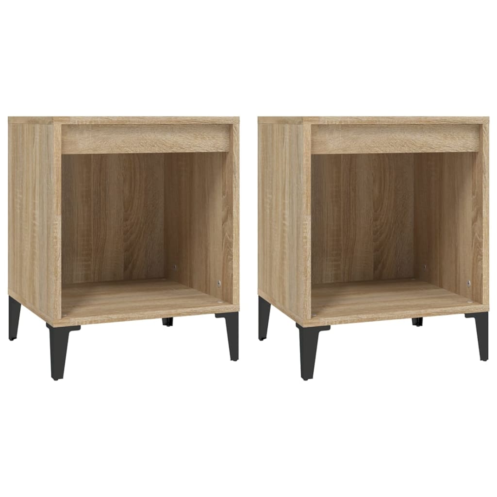 Bedside Cabinets 2 pcs Sonoma Oak 40x35x50 cm