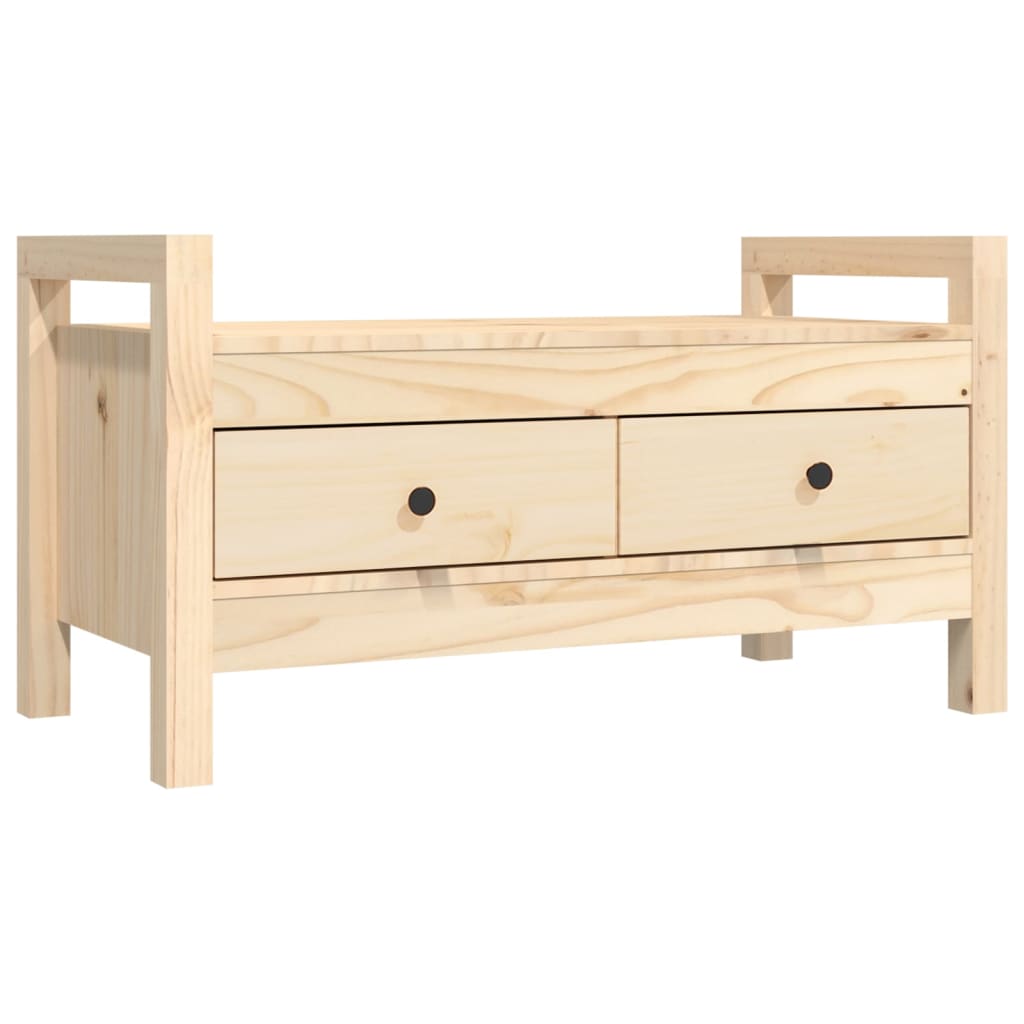 Hall Bench 80x40x43 cm Solid Wood Pine