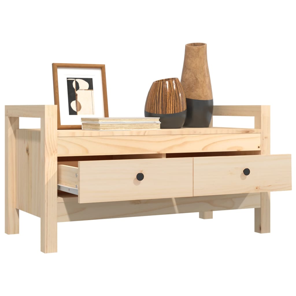 Hall Bench 80x40x43 cm Solid Wood Pine