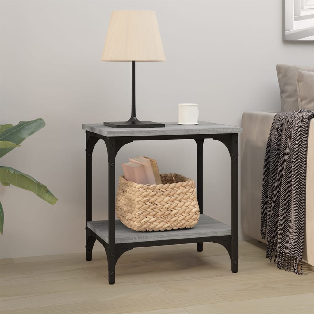 Side Table Grey Sonoma 40x30x42 cm Engineered Wood