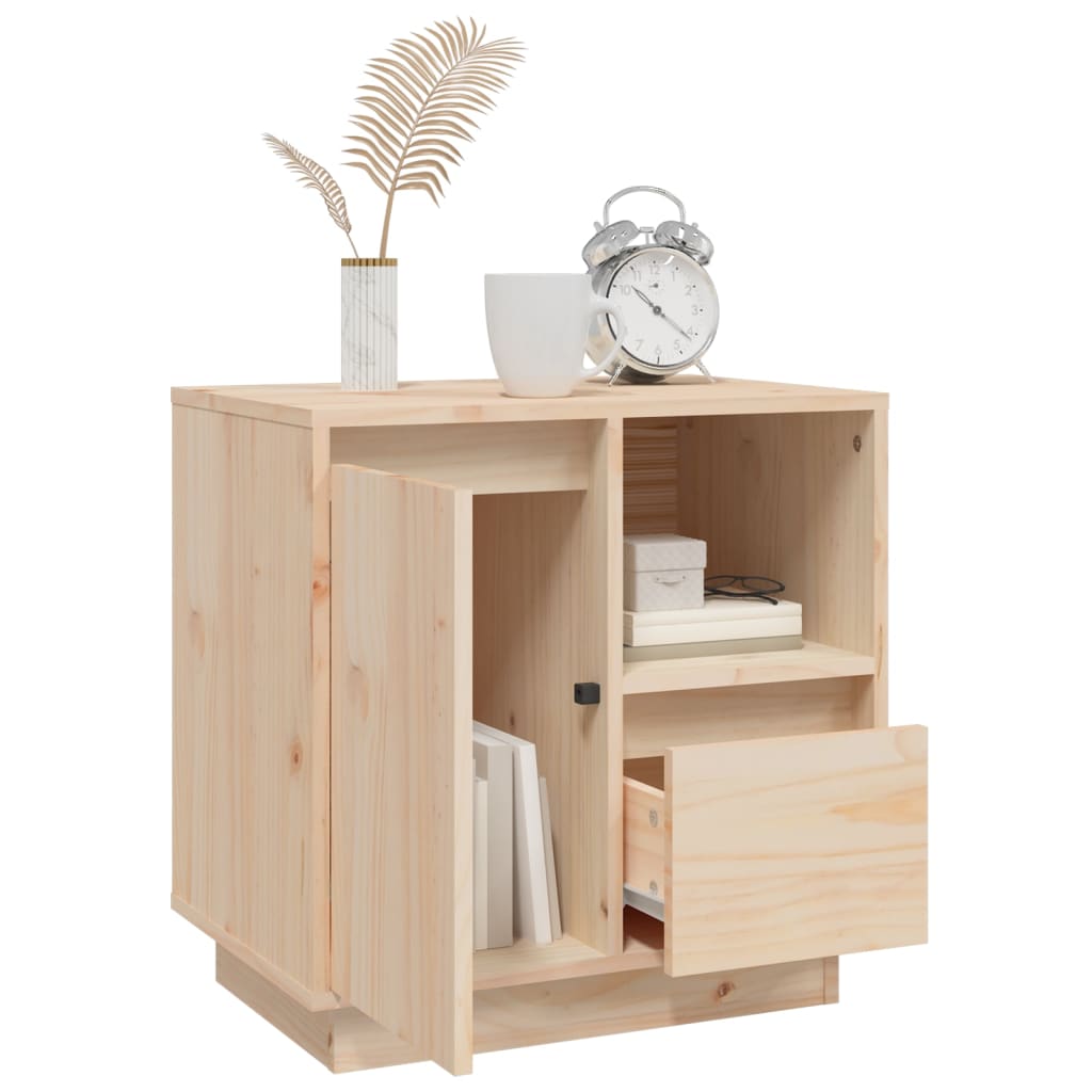 Bedside Cabinets 2 pcs 50x34x50 cm Solid Wood Pine