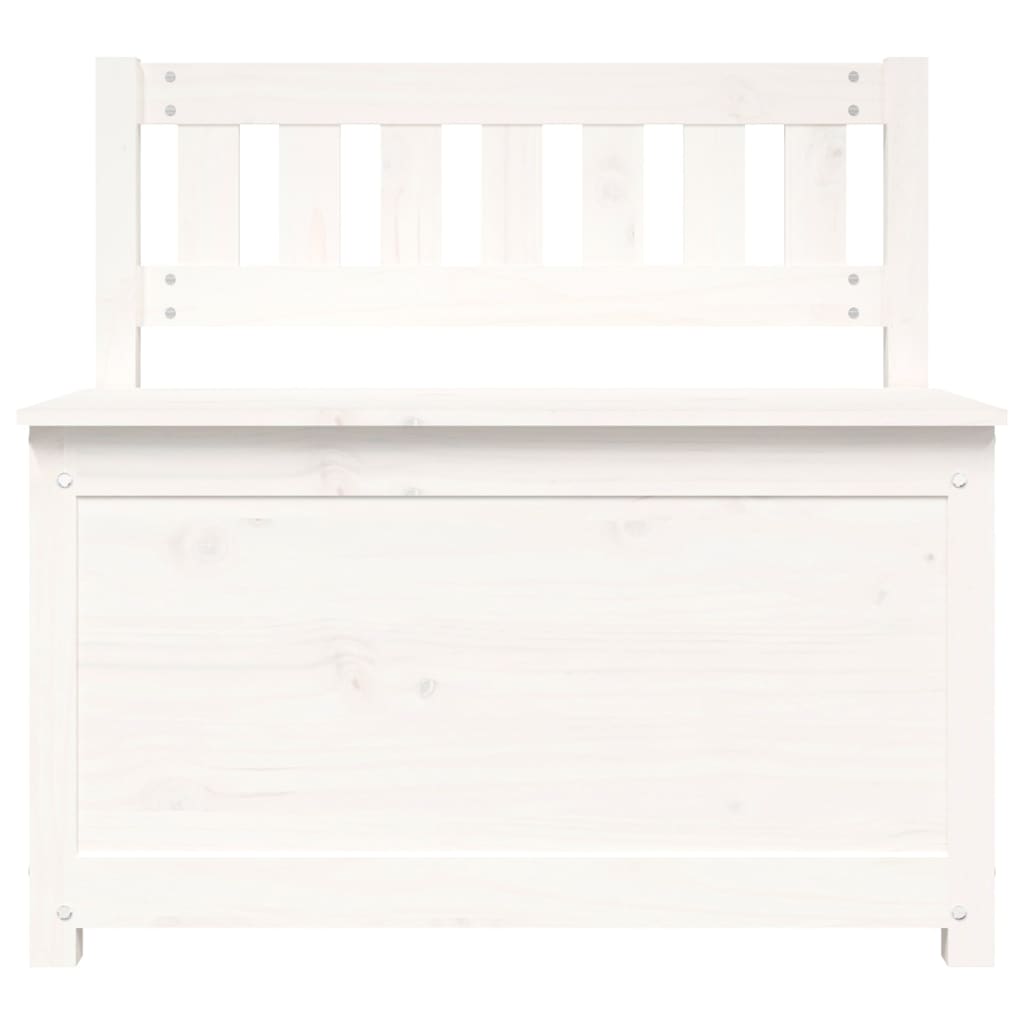 Bench White 80x41x77 cm Solid Wood Pine