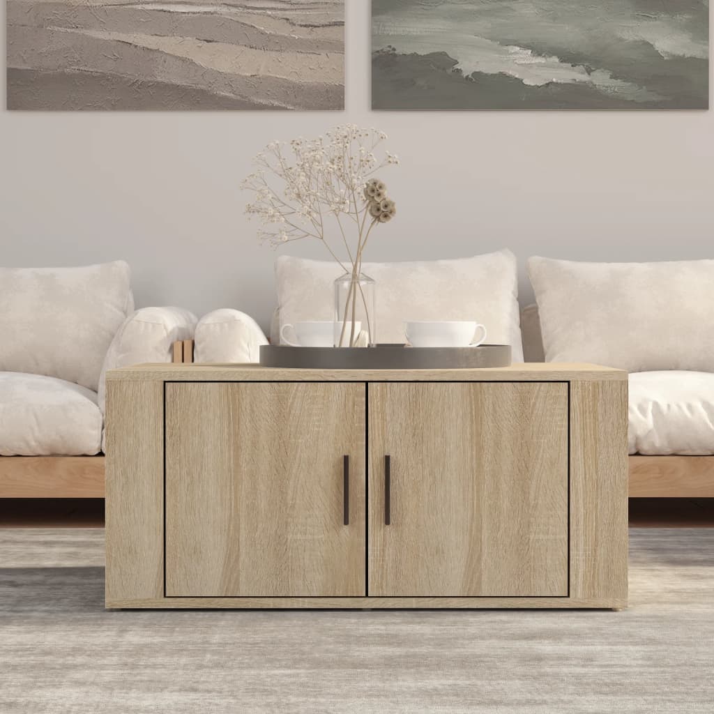 Coffee Table Sonoma Oak 80x50x36 cm Engineered Wood