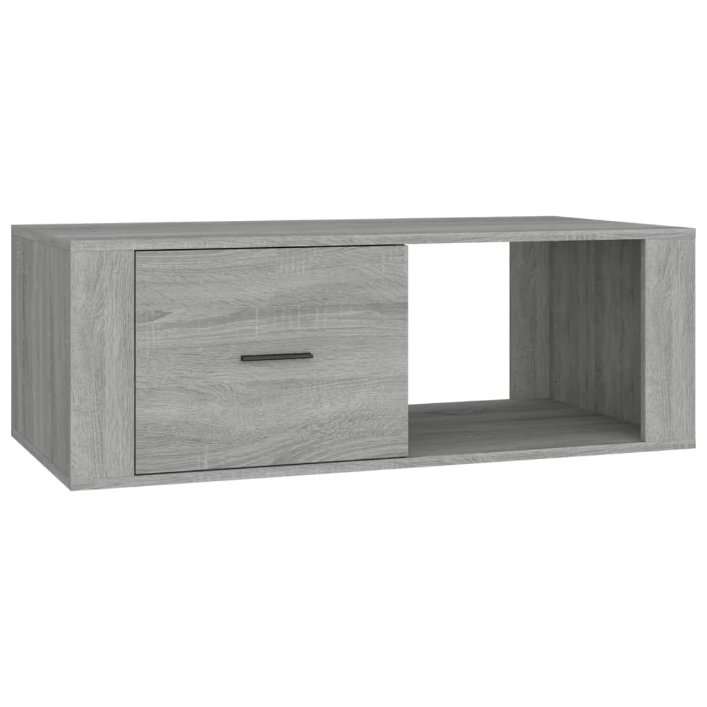 Coffee Table Grey Sonoma 100x50.5x35 cm Engineered Wood