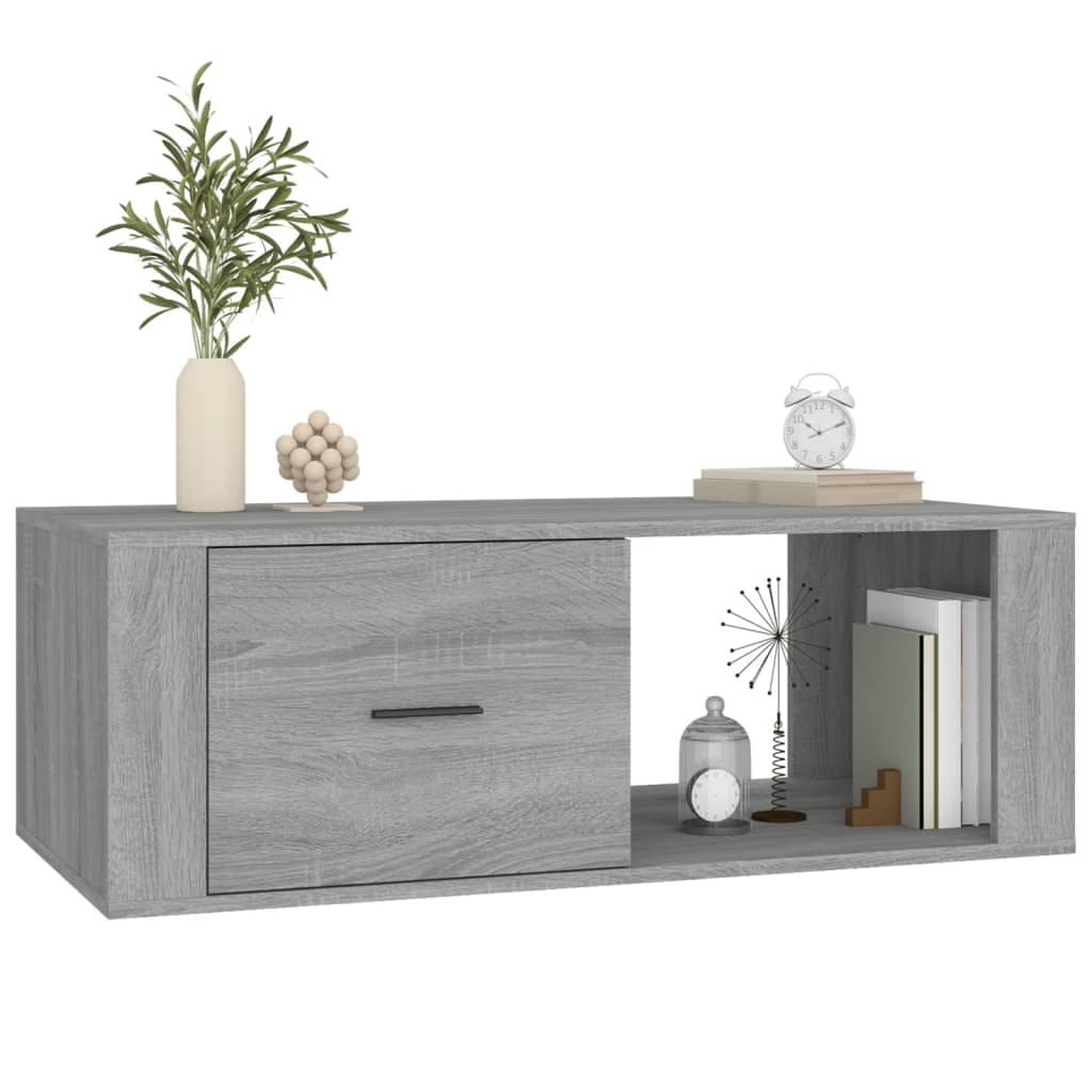 Coffee Table Grey Sonoma 100x50.5x35 cm Engineered Wood