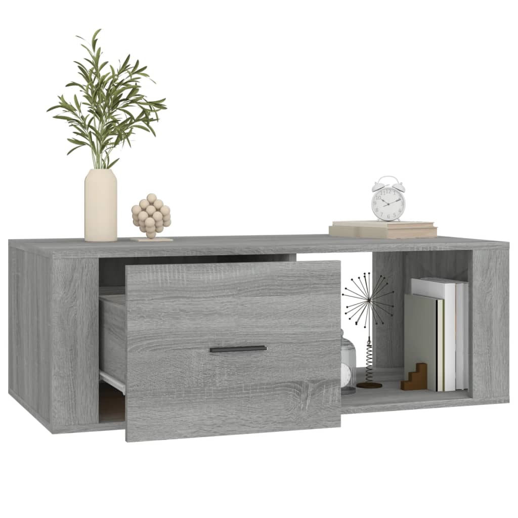 Coffee Table Grey Sonoma 100x50.5x35 cm Engineered Wood