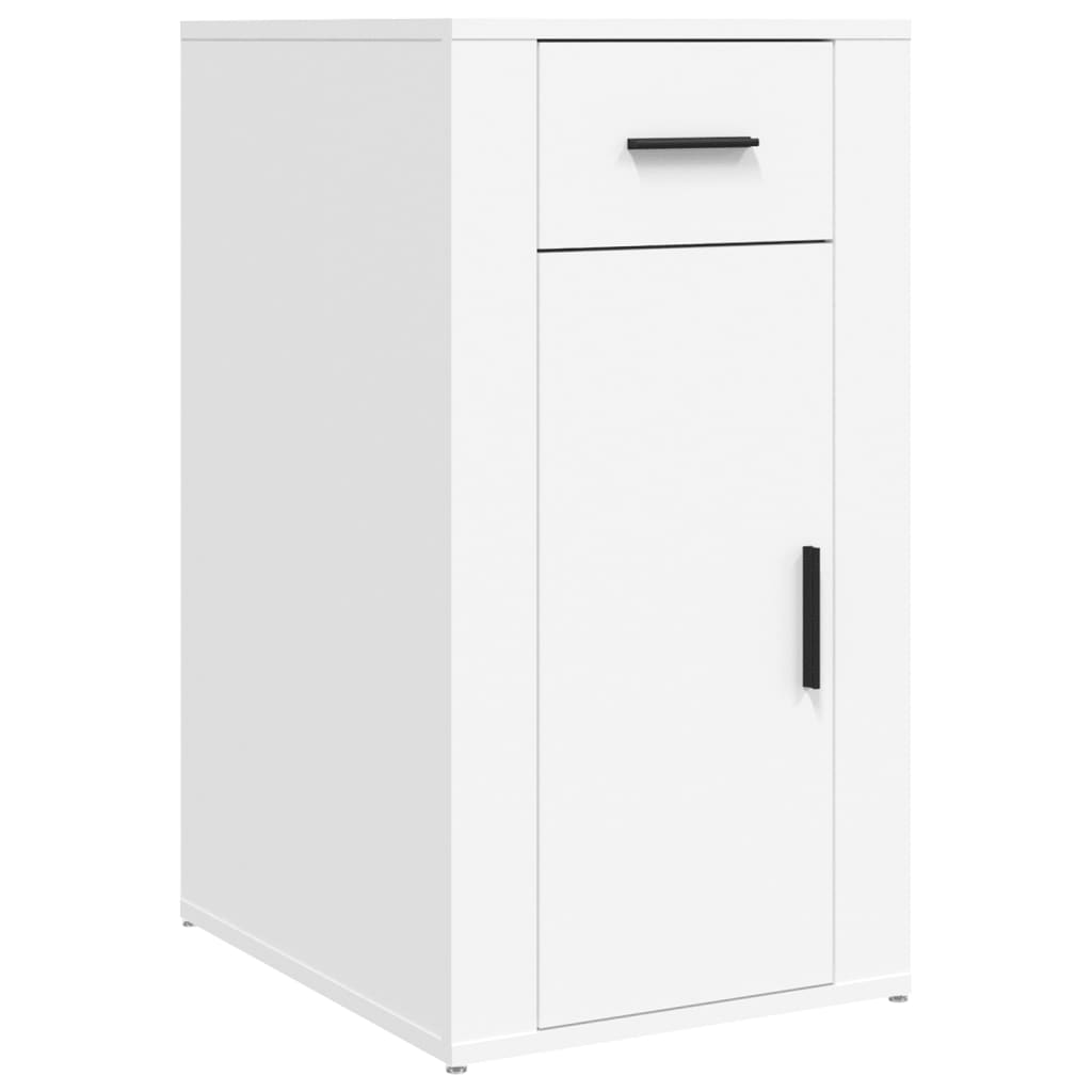 Desk Cabinet White 40x49x75 cm Engineered Wood