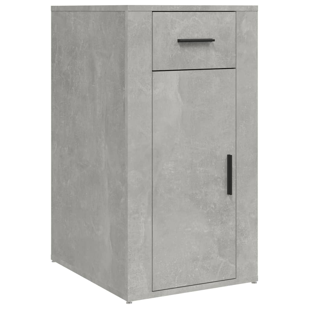 Desk Cabinet Concrete Grey 40x49x75 cm Engineered Wood