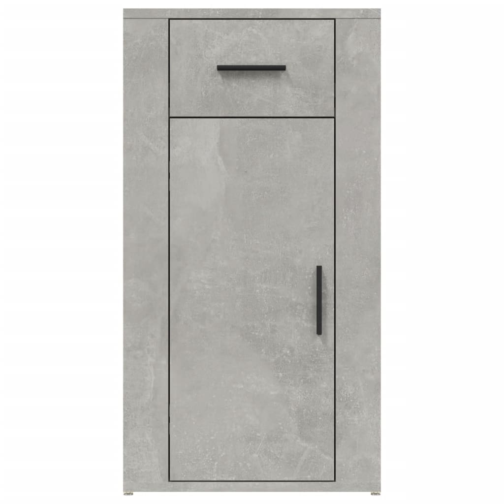 Desk Cabinet Concrete Grey 40x49x75 cm Engineered Wood