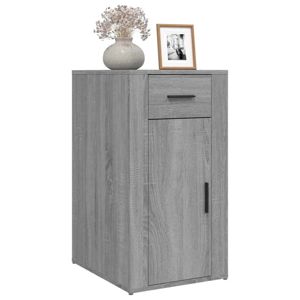 Desk Cabinet Grey Sonoma 40x49x75 cm Engineered Wood