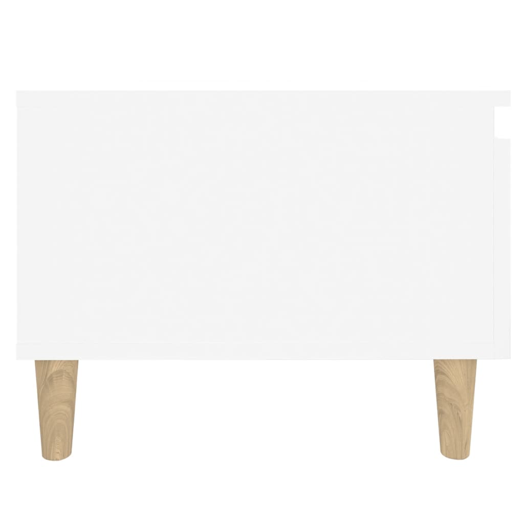 Side Tables 2 pcs White 50x46x35 cm Engineered Wood