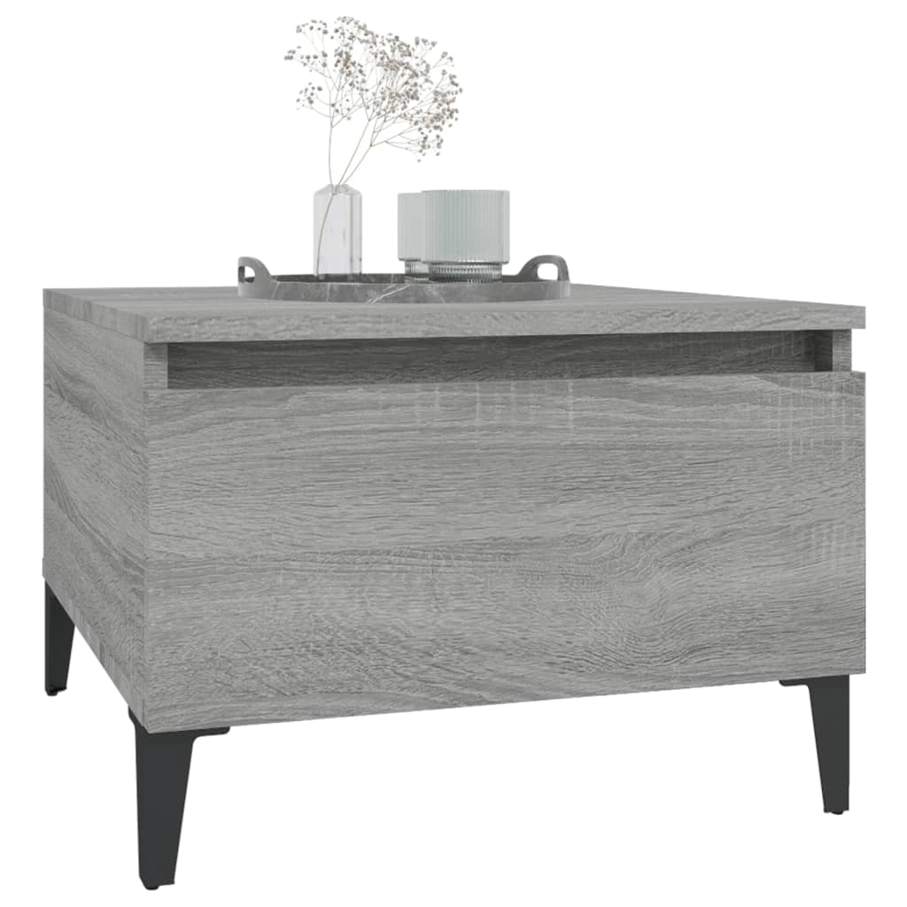 Side Tables 2 pcs Grey Sonoma 50x46x35 cm Engineered Wood